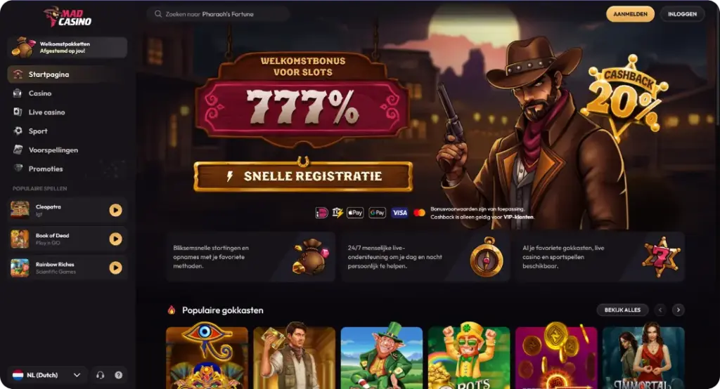 Startpagina MadCasino